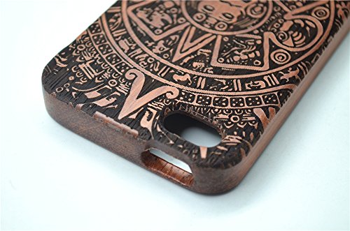 RoseFlower   iPhone SE iPhone 5S   iPhone 5 Funda de Madera - Palo de Rosa Maya - Natural Hecha a Mano de Bamb   Madera Carcasa Case Cover con Gratis Protector de Pantalla para tu Smartphone