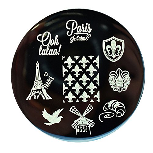 Born Pretty Nail Art Stamping Template Image Plate France Theme
