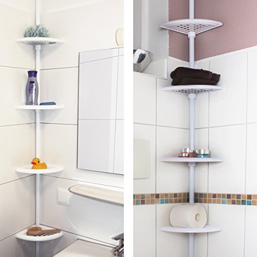 bremermann® Teleskop-Eckregal, weiß, Position variabel, Höhe bis max. ca. 280 cm - 5