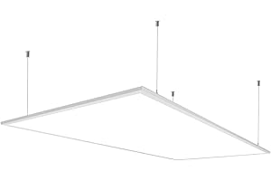 ‎VKELE Vkele [Sparpreis inkl. Aufhängeset] LED Panel 120x30cm Kaltweiß 6000K 48W 4300lm Weißrahmen Deckenleuchte, Deckenlampe, Büroleuchten für Wohnzimmer
