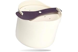 REISHUNGER Kuchenka mikrofalowa do ryżu (1,7 l) - biała - Idealnie ugotowany ryż w zaledwie 12 minut