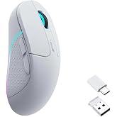 Keychron M3 Kablosuz Fare, en iyi PixArt, 8K / 4K / 1K kullanma oranı. 2.4 GHz, Bluetooth ve USB kablolu bağlantı sadece 79 g