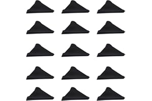 Zaky Protectores de bordes de 3 mm, protectores de esquinas de cristal y espejo, color negro, 20 unidades