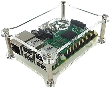 Corkea Raspberry Pi Case Enclosure Box for Raspberry Pi with Stacking Plate 3, Pi2, B + and a + 1 Layer