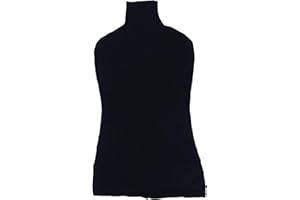 Scicalife Mannequin Coton Tissu Couverture Modèle Féminin Top Modèle De Couverture Accessoires Robe Forme Couverture du Haut du Corps pour Dummy (Noir)