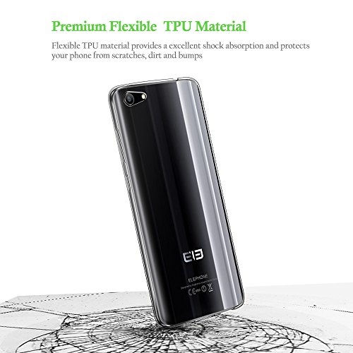 Funda para Elephone S7  Olycism Ultra-delgado Transparente  Ajuste Perfecto  Shock Absorci  n  Anti Ara  azos  Flexible TPU Silicona Case Protecci  n Estuche Cover Transparent 