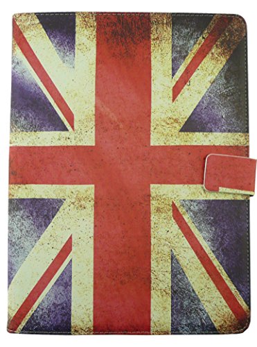 Emartbuy® Artizlee ATL-21 10.1 Zoll HD Tablet PC Universalbereich Union Jack Multi Angle Exekutiv Folio Mappen Kasten Abdeckung mit Kartensteckplätze + Blau Eingabestift - 3