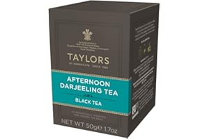 GENERICO Taylors of Harrogate Té Nero Darjeeling Delicato e Rinfrescante | Darjeeling Black Tea Bags | Darjeeling Tea - 20 Bustine di Tè (50 Gr.) | Tè Nero Indiano
