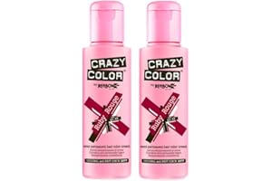 Crazy Color Coloration Semi-Permanente Couleur Vibrante 100ml (Ruby Rouge) - Pack de 2