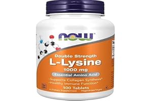 NOWFOODS. Now Foods, L-Lysine, Doppelte Stärke, 1.000 mg, 100 vegane Tabletten, Aminosäure