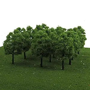 ELECTROPRIME 20 Pcs for Model Trees Railroad Wargame Park Scenery HO OO Scale 1:100 Xams Gift