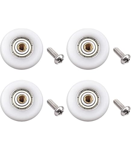 Ersatzrollen Für Duschtüren - 4 Stück, 26 Mm, Leicht Gleitend Und Geräuschfrei