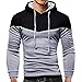 Produktbild togel Herren Herbst Winter Patchwork Langarm Kapuzenpulli Outwear Top Bluse schwarz Pullover Herren Pullover Pullover Pullover Strickjacke Pullis