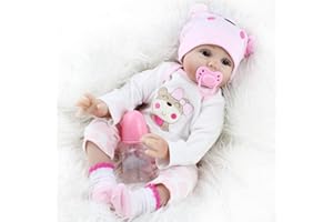ZIYIUI Realistica 55 cm Bambole Reborn Bambina Bambole Reborn Femmina Bambolotti di Silicone Reborn Babys Dolls Ragazza Bambini Giocattoli 22 Pollice