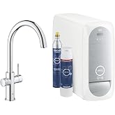 Grohe Blue Home Arıtmalı İ&ccedil;me Suyu ve Soda Yapan Eviye Bataryası - 31545001, Krom