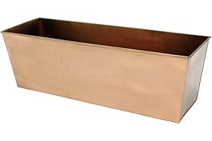 Achla Designs Window Flowerbox Planter, Steel, Antique Copper, M