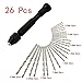 Produktbild Ouneed - Perceuse à Main Jeu de 25 Pieces Mandrin de Perceuse Manuel Micro Porte Forets Hélicoïdaux de Main Kit de Précision Forage Rotatif Pour Bricolage Bijoux Sculpture sur Bois Plastique