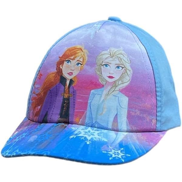 Casquette Enfant Reine Des Neiges - 65% Coton 35% Polyester - Taille 53cm - Lilas