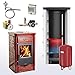 Produktbild Komplettset Wasserführender Kaminofen La Nordica Termonicoletta EVO DSA Bordeaux + 500 Pufferspeicher inkl. 1 Wärmetauscher