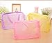 Demarkt Travel Necessary Pouch Bathing Wash Pouch Cosmetic Bag Floral Transparent Waterproof Storage bag, Color Optional