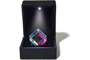 Cube Prism, Verre Optique K9, Prisme à Division de Faisceau, Expérience Optique pour l'enseignement de La Physique Spectrum Light