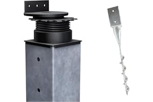 Gartenwelt Riegelsberger Terracon Terrassenlager Flex 42-87 mm inkl. Eindrehhülse 91x91x795 mm mit beweglichem Kopf Set 5 Stück