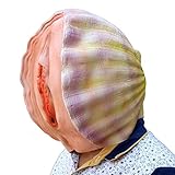 ¿❤ Latex Mascara de cabeza de Shell encaja mas adulto y adolescente, ver a través de la boca y la nariz hoyos (un poco difícil de ver a través de las fosas nasales, pero qué esperas?Es totalmente la pena para la mira!)