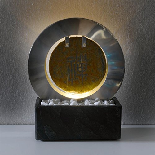 seliger Schieferbrunnen,Feng Shui Brunnen Ottawa,14 x 21 x 30 cm