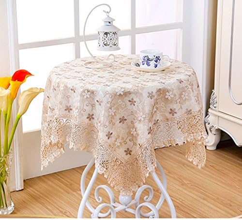 Clean Fabric Table Cloth,Korean Style Rural Wind Tablecloth,Table Cloth Square Tablecloth Plaid Multi-use Cover Towel-E 85x85cm(33x33inch)