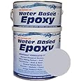 Damp Proof Epoxy Resin Water Based Paint for Garages, Walls, Basements and Tanks - 1L (Grey)