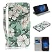 Produktbild Honghushop PU Leder Hülle für Huawei Mate 10 Lite / Huawei Maimang 6 / Huawei Nova 2i Brieftasche Klapphülle Flip Case Aquarell Blume Design Ledertasche Schutzhülle für Huawei Mate 10 Lite Stand Folio Hülle Etui Scratch Magnetverschluss Fächern Karten Handyhülle für Huawei Mate 10 Lite / Huawei Maimang 6 / Huawei Nova 2i / Huawei Honor 9i
