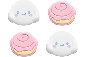 Yocore Cozy Soft Silicone Thumb Grips,Adorable Switch Thumb Grip Caps,Analog Stick Caps Soft Silicone Joystick Caps for Switch/ OLED / Switch Lite,4 Pieces- DEG