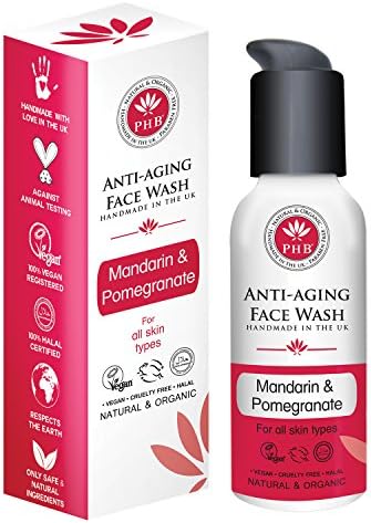 PHB Anti-Aging Facial Wash with Mandarin and Pomegranate, 100 ml