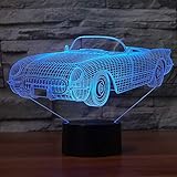 3D-visuelle Effekte - Das neuartige 3D-Illusionsnachtlicht hat einen guten holographischen Effekt und ist im Dunkeln besser. Es hat eine ausgezeichnete Farbe und ein tolles Aussehen und kann als dekoratives Licht für Schlafzimmer, Kinderzimmer, Wohnzimmer oder Geburtstagsfeiern verwendet werden.