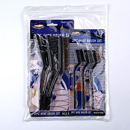 eBoot Kabel Bürste Set für Reinigung Schweißen Schlacke, Rost und Staub, 6 Stück, Rostfreiem Stahl, Messing und Nylon - 7