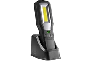 everActive COB LED Werkstattlampe, Arbeitsleuchte, 10W, 550 Lumen, zwei unabhängige Lichtquellen, wiederaufladbar, wasserdicht, Modell: WL-600R