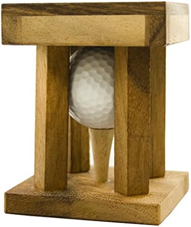 Woods' Handicap - Golf Puzzle - Personalised with [Text] - Game of Skill - Made From Wood - Golf Ball Included - Presents for Golf Players - Golf Presents