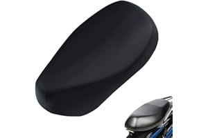 ANGELKISS Generic JDXH Sitzbankbezug Leder Sitzabdeckung Universal PU Sitzbezug Ersetzen für Roller, Moped, Motorrad, Outdoor, wasserdicht,Schwarz 1 Stück M, Kunststoff