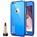 Produktbild iPhone 6S Plus / 6 Plus Hülle,iPhone 6S Plus Silikon Hülle Spiegel,Ukayfe [Full-Body 360 Coverage Protective] iPhone 6 / 6S Plus Schutzhülle 360 Grad Hülle + Panzerglas Schutzfolie,Überzug Mirror Effect Soft TPU Case Spiegel Hülle für iPhone 6 Plus / 6S Plus Handyhülle Front + Back Rundum Double Beidseitiger Stoßdämpfend Transparent TPU Silikon Schutz Schutzhülle Silikonhülle Handy Gürtel Tasche Hülle Case Cover Fall-Abdeckung Etui Bumper Schale für Apple iPhone 6 Plus/6S Plus - Blau