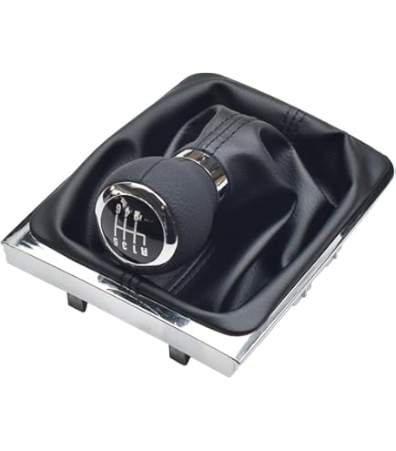 6-Speed Gear Shift Knob Gaiter Boot – Fits VW Passat B7 2011-2015 – Manual Transmission (Black)