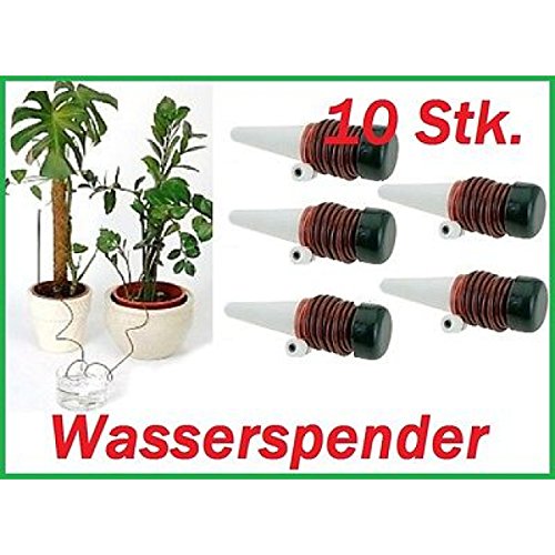10x Bewässerung für Pflanzen Bewässerungssystem Wasserspender Urlaub Tropfer