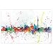 Produktbild Berlin Skyline Poster - Michael Tompsett - Skyline in Wasserfarben ( 91,5cm 61cm)