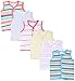 Firstkidsstep Baby Vest (Set of 6)(L-12inchs,B-10inchs)(0-5months) RS.450.00
