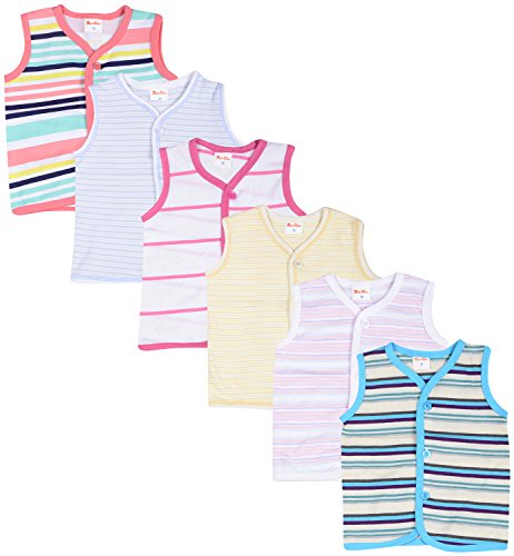 Firstkidsstep Baby Vest (Set of 6)(L-12inchs,B-10inchs)(0-5months) RS.450 (55.00% Off) - Amazon