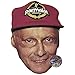 Produktbild Celebrity Cutouts Niki Lauda (Hat) Maske aus Karton