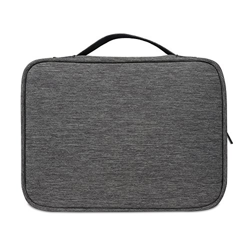 BUBM 3 Stücke Mehrfachfunktion Kabelorganiser Tasche Reisetasche für Elektronische Zubehöre wie Netzteil, Maus und USB Stricks, Denim Grau - 6