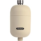 Hello Klean Beige Hard Water Shower Filter | Filters Chlorine &amp; Heavy Metals | Softer Skin &amp; Hair | Easy Installation