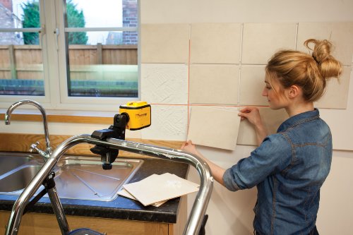 Stanley Cubix Kreuzlinienlaser – 8Meter Arbeitsbereich – 0,8mm/m Messgenauigkeit, selbstnivellierend - 4