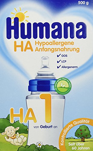 Preisvergleich Produktbild Humana HA 1 Hypoallergene Anfangsnahrung, 1er Pack (1 x 500 g)