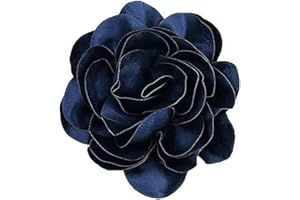 IMINI Tissu Satiné Surdimensionné Fleur De Rose Extra Large Grandes Broches Camélia En Soie Broche Pour Femme Fête De Mariage Danse Banquet Robe Costume Accessoires De Cérémonie Bijoux Cadeaux
